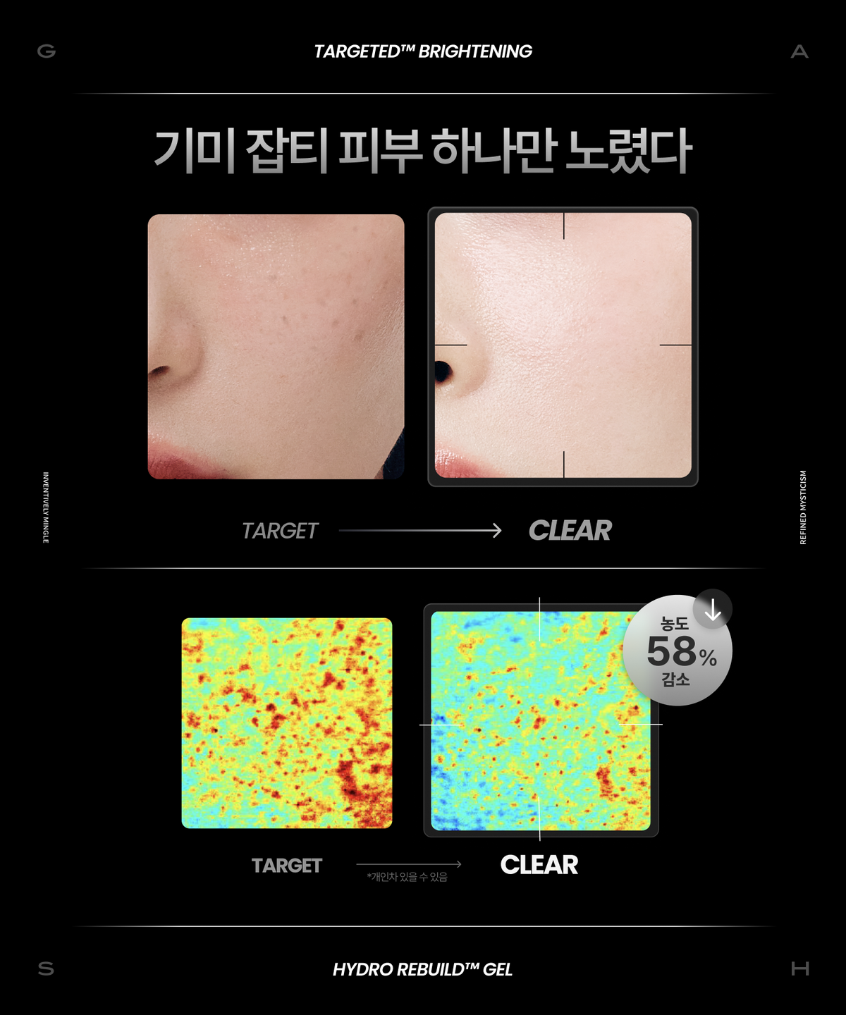 기어 바이 가쉬(GEAR BY GASH) [미백 집중 관리] 타겟티드™ 브라이트닝 토너_하이드로 리빌드겔™ 미스트 100ml