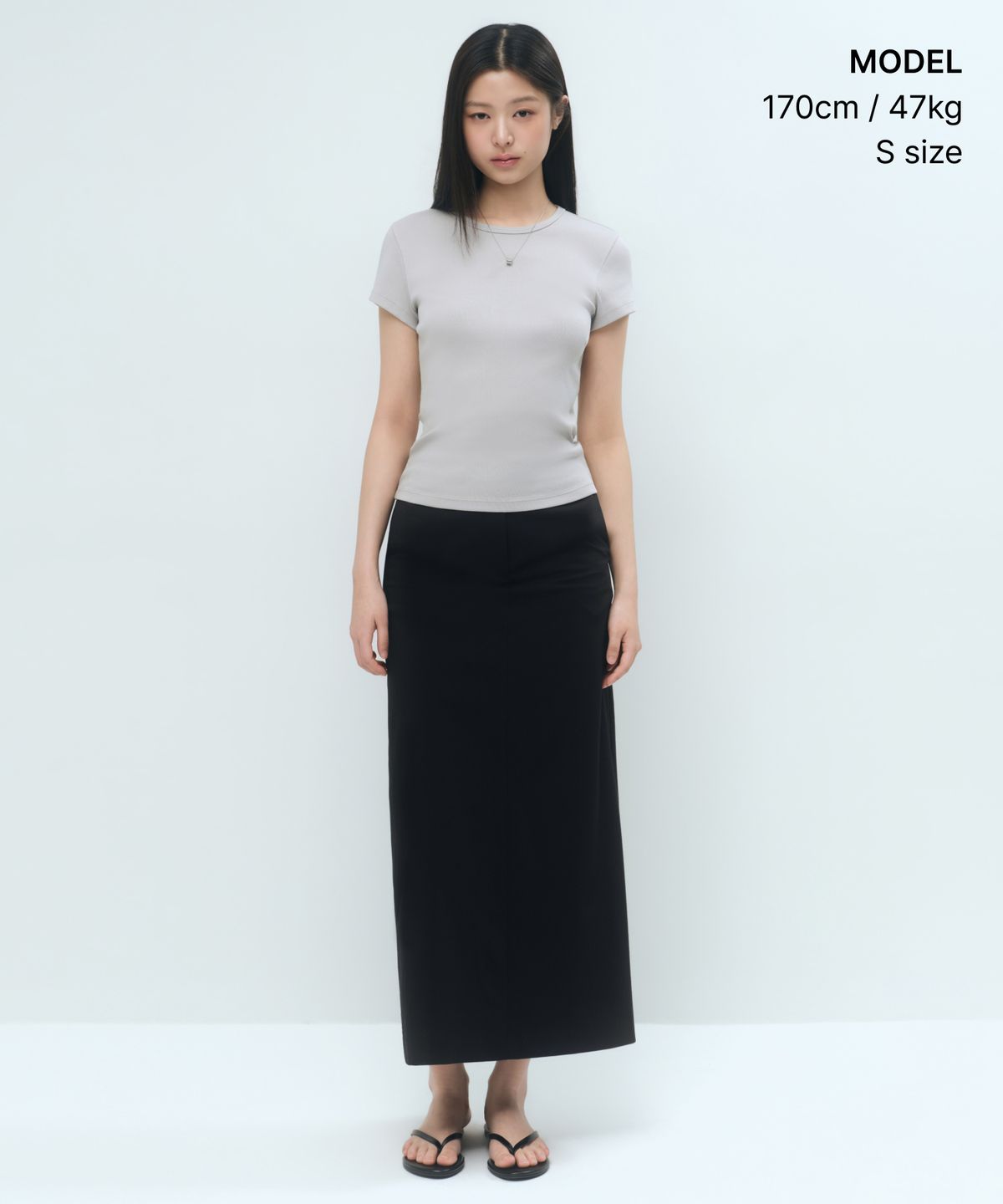 무신사 스탠다드 우먼(MUSINSA STANDARD WOMAN) [쿨탠다드] 우먼즈 스트레이트 맥시 스커트 [블랙]