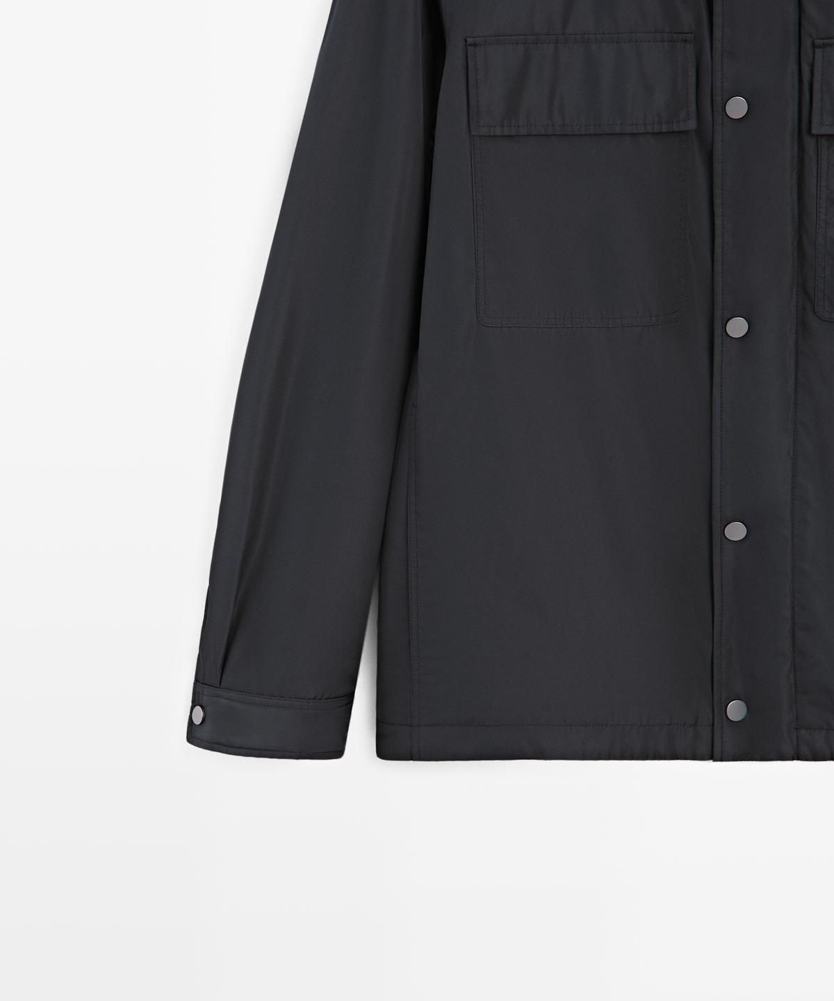 마시모두띠(MASSIMO DUTTI) 포켓 디테일 water-repellent 오버셔츠