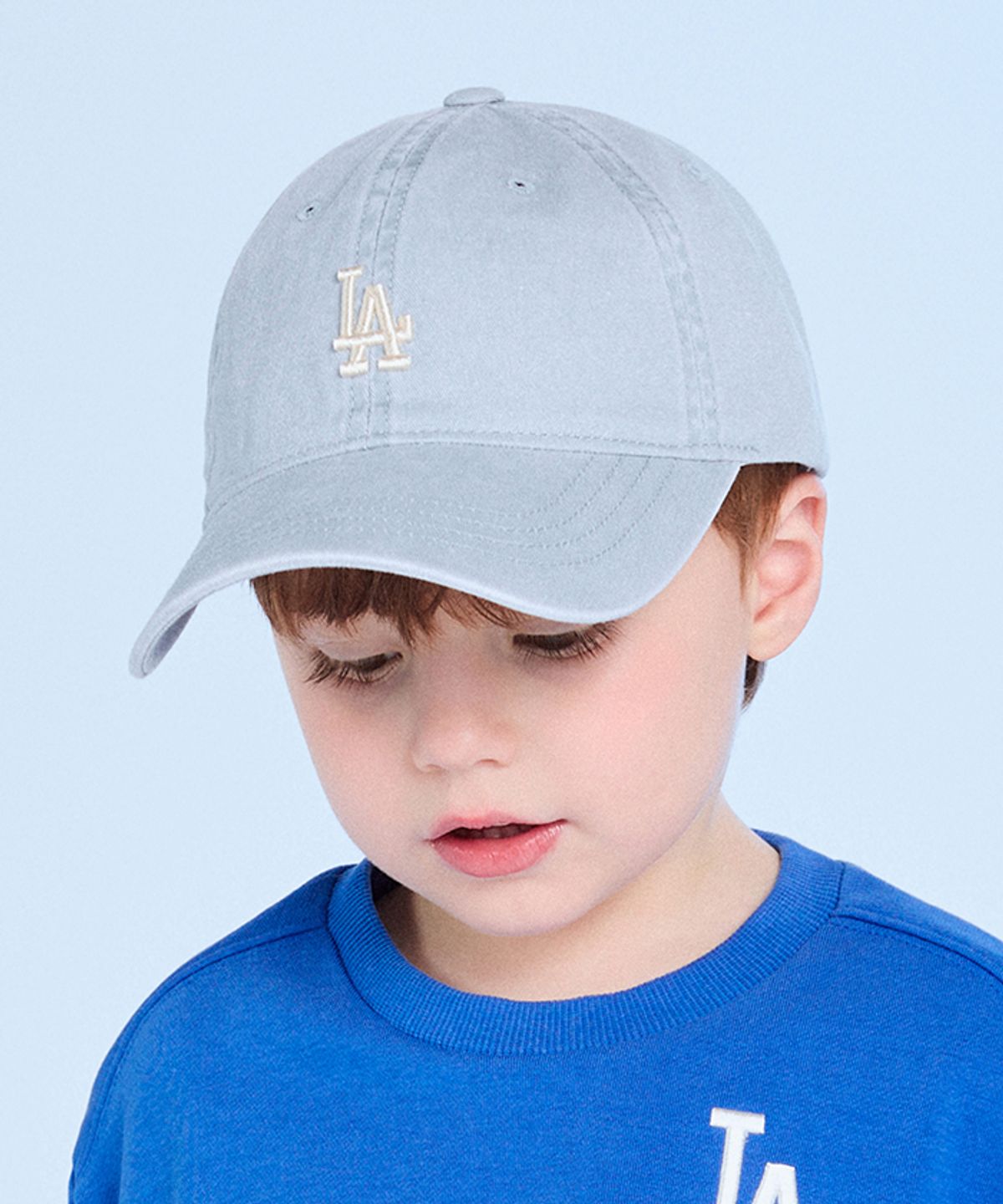 엠엘비 키즈(MLB KIDS) 피그먼트 워싱 볼캡 LA (Mg.Blue)