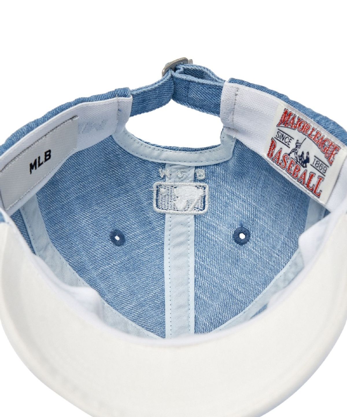 엠엘비 키즈(MLB KIDS) 피그먼트 워싱 배색 볼캡 NY (Blue)