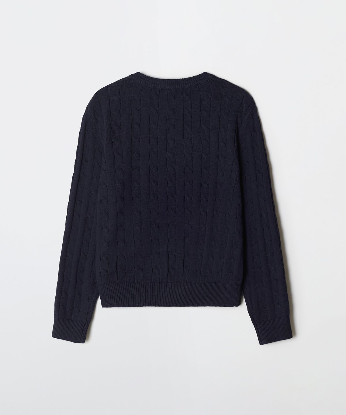 스파오(SPAO) (우디) 케이블 브이넥 스웨터_SPKWG12G50