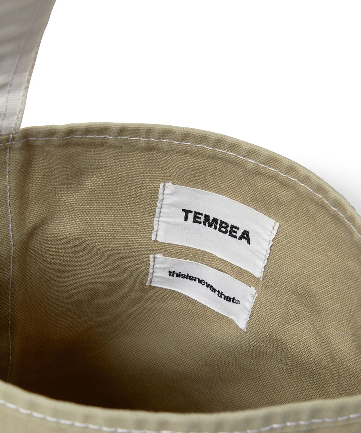디스이즈네버댓(THISISNEVERTHAT) TNT TEMBEA Baguette Tote Khaki
