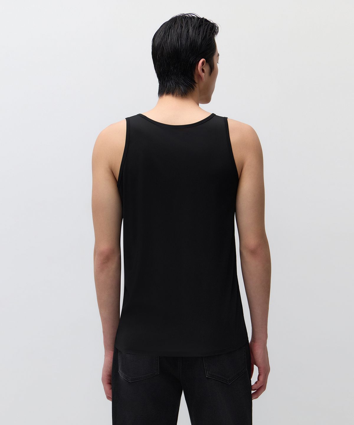 무신사 스탠다드(MUSINSA STANDARD) [쿨탠다드] 메시 슬리브리스 언더셔츠 [블랙]