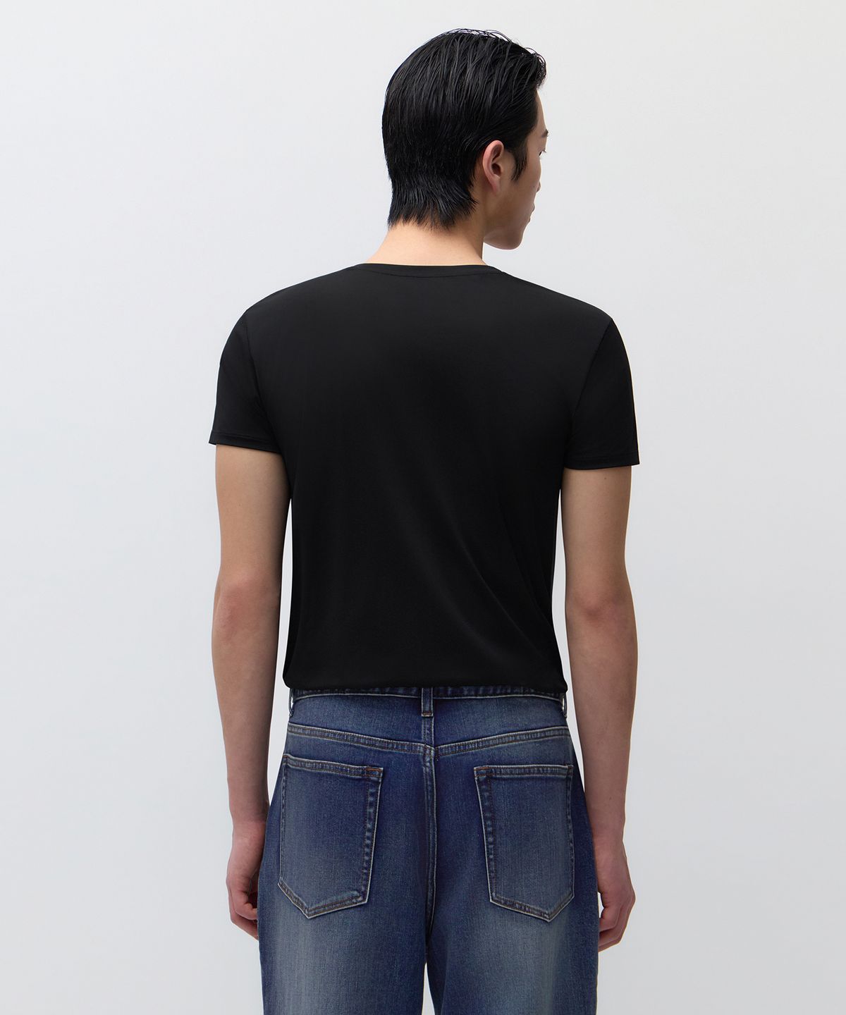 무신사 스탠다드(MUSINSA STANDARD) [쿨탠다드] 메시 크루 넥 언더셔츠 [블랙]