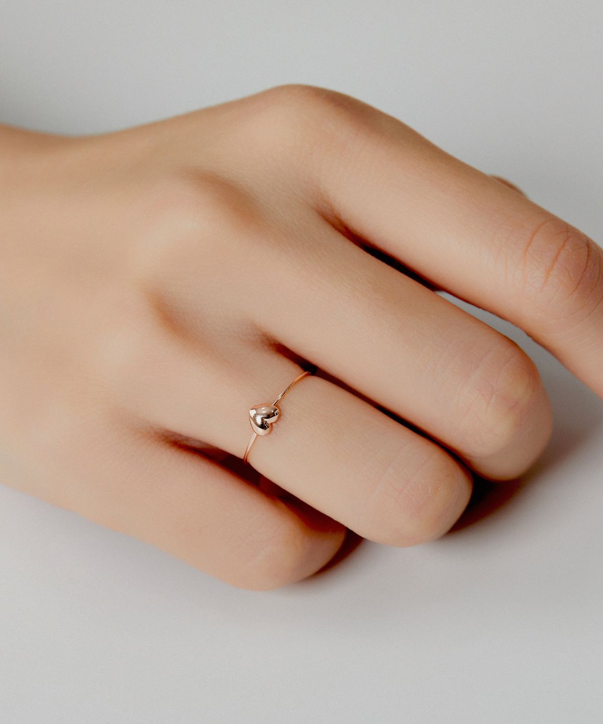 엘렌쥬얼리(HELENE JEWELRY) 14K 통통 하트 미스 링 반지
