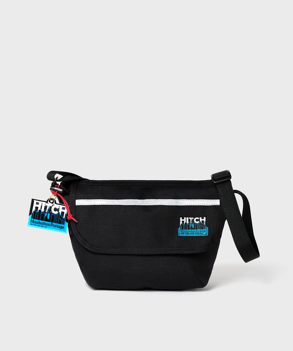 맨하탄 포티지(MANHATTAN PORTAGE) X 히치 1603 미니 NY 메신저백 BLACK