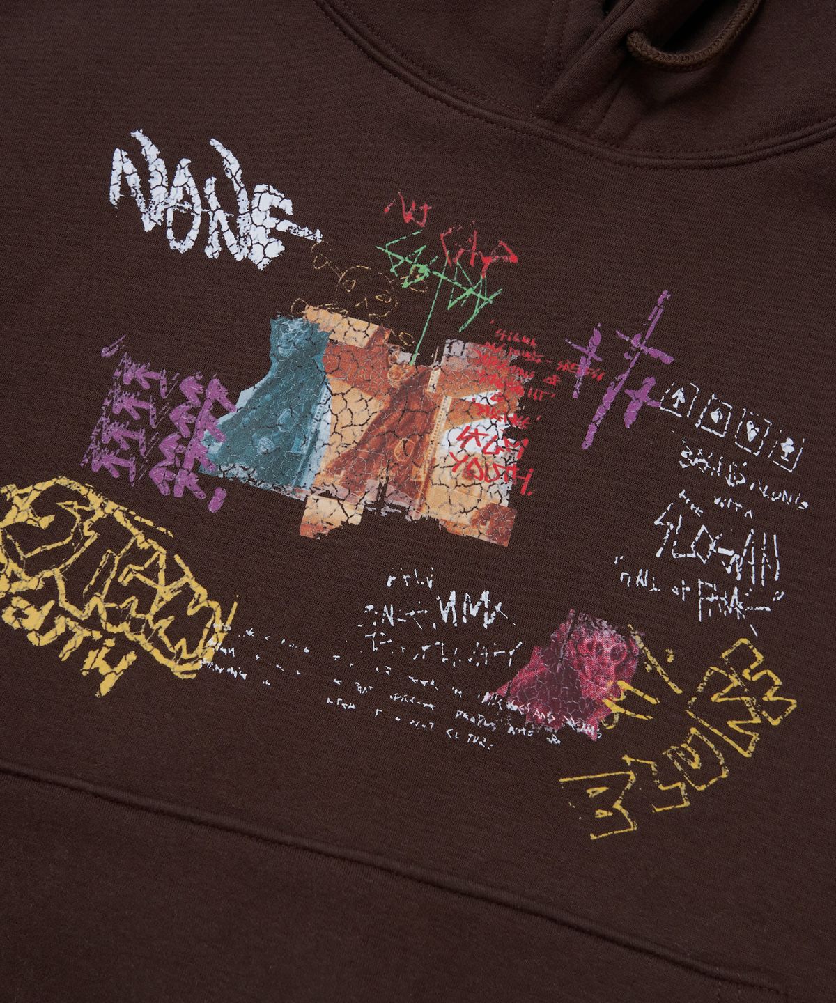 스티그마(STIGMA) [STGM youth] GRUNGE HOODIE BRN