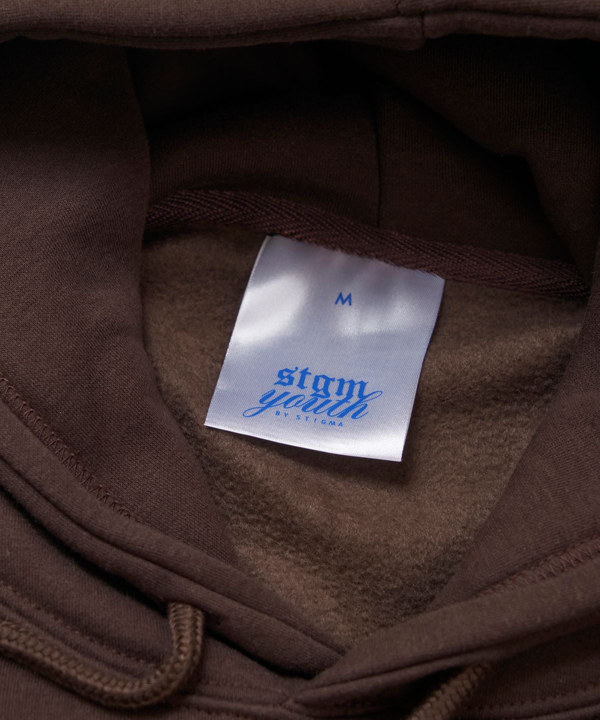 스티그마(STIGMA) [STGM youth] GRUNGE HOODIE BRN