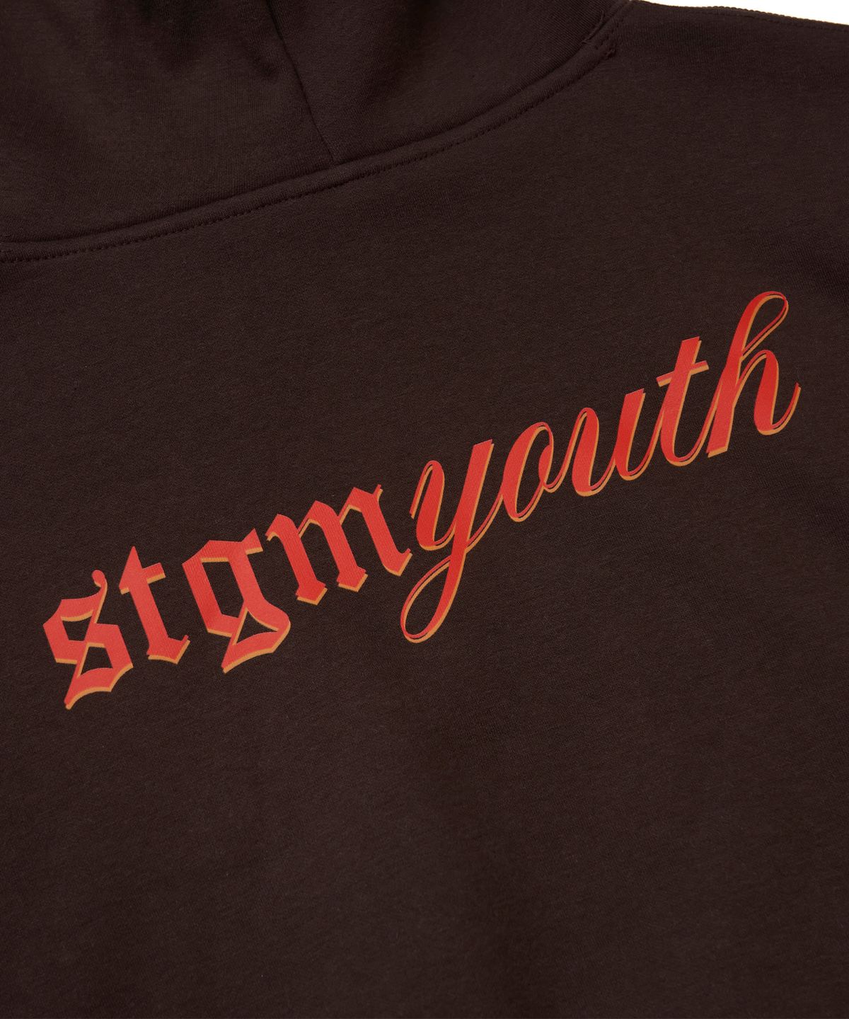 스티그마(STIGMA) [STGM youth] LOGO HOODIE BRN