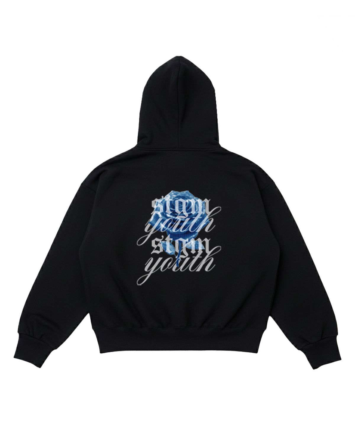 스티그마(STIGMA) [STGM youth] ROSE HOODIE BLK