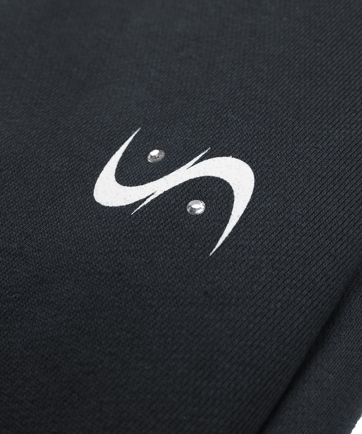 언노운컴노멀(UNKNOWNCOMENORMAL) Symbol Crystal Sweat Pants [CHARCOAL]