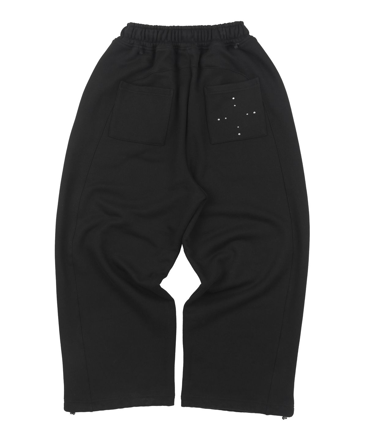 언노운컴노멀(UNKNOWNCOMENORMAL) Symbol Crystal Sweat Pants [BLACK]