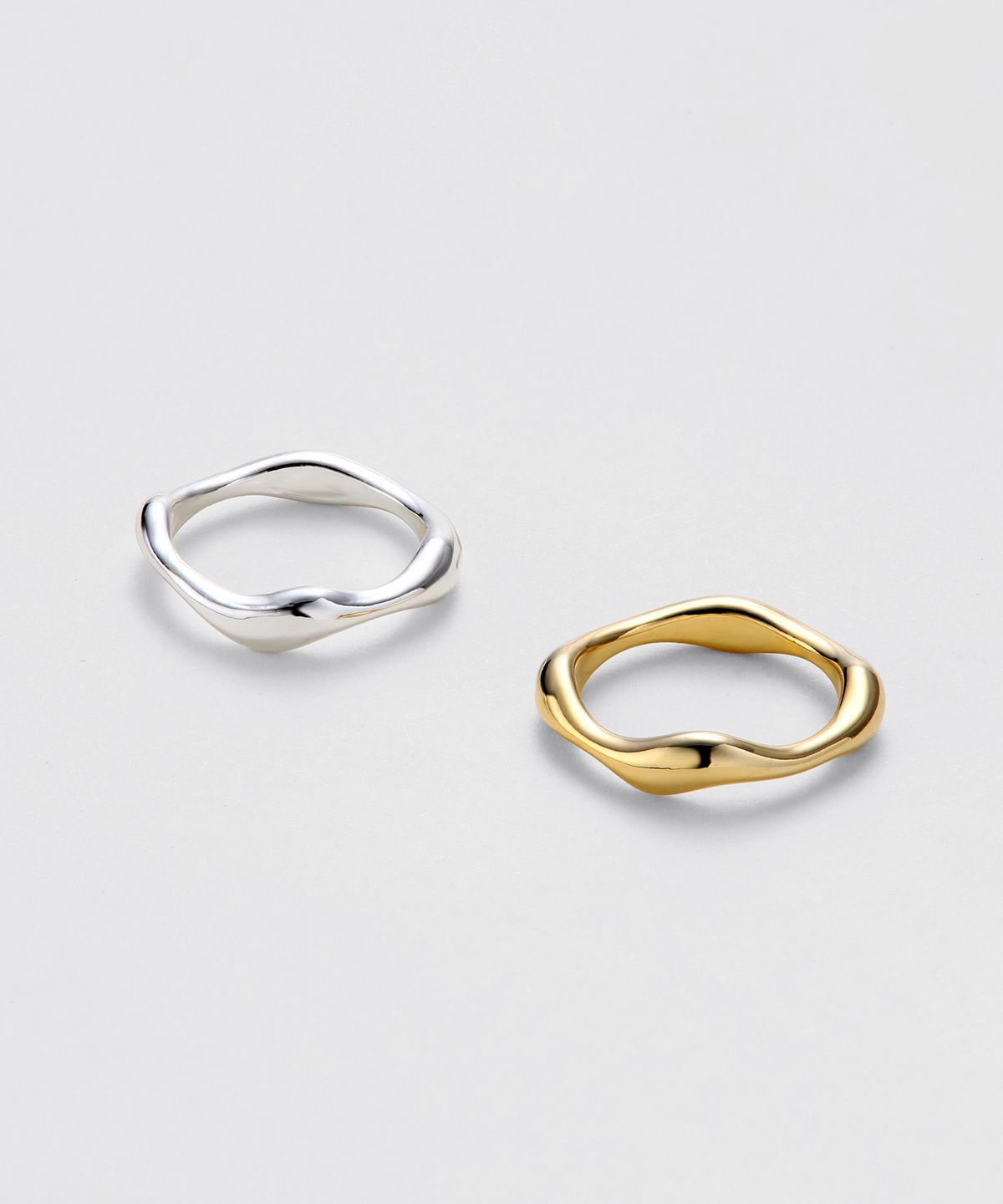 아티카 로우(ATTICA RAW) Ripple Ring 2종 세트 / RBT004