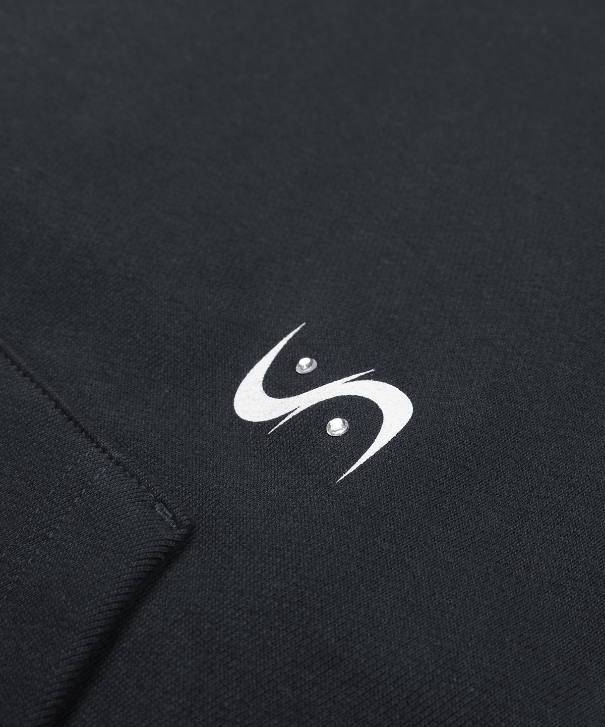 언노운컴노멀(UNKNOWNCOMENORMAL) Symbol Crystal Hoodie [CHARCOAL]