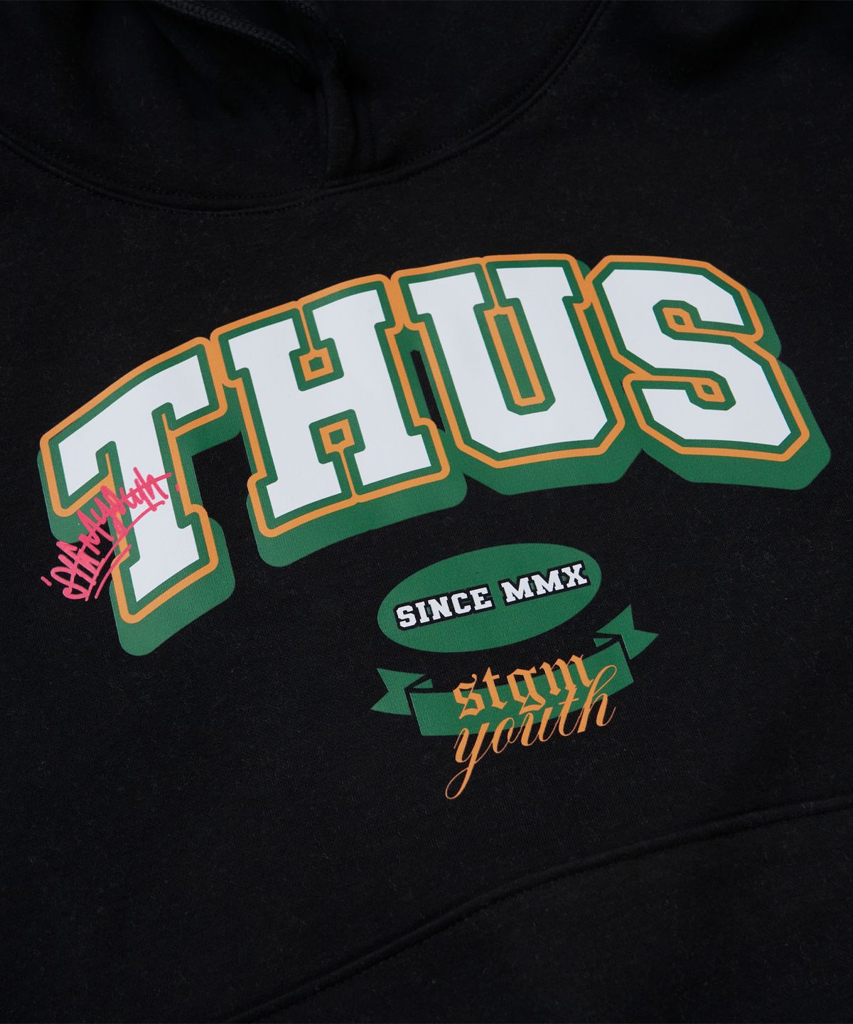스티그마(STIGMA) [STGM youth] THUS HOODIE BLK