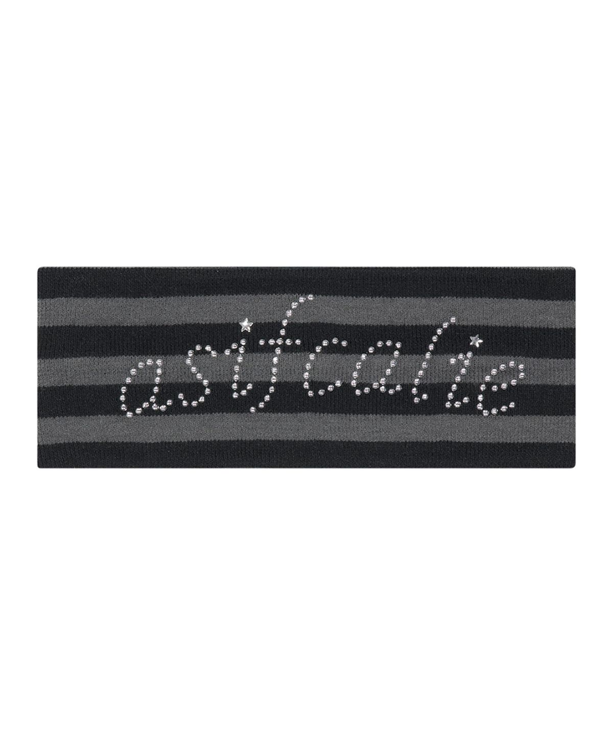 에즈이프 캘리(ASIF CALIE) CALIE HOTFIX STRIPE HAIR BAND BLACK
