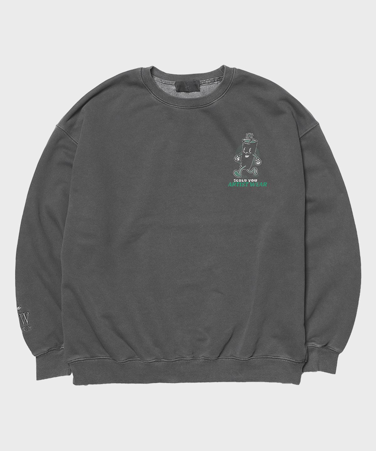 아티스트웨어(ARTISTWEAR) [ATW] 낫블러핑 피그먼트 맨투맨