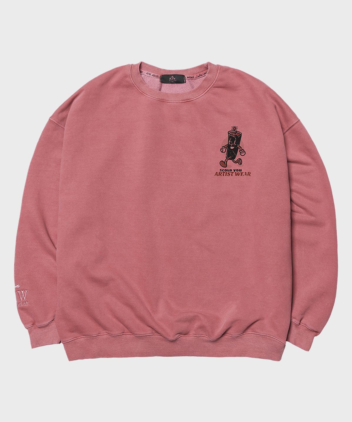 아티스트웨어(ARTISTWEAR) [ATW] 낫블러핑 피그먼트 맨투맨
