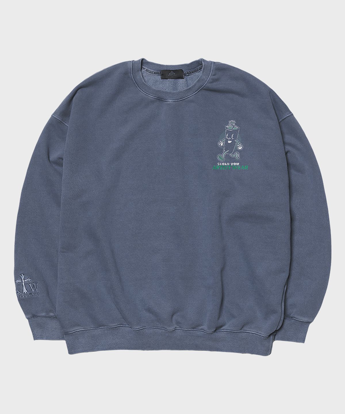 아티스트웨어(ARTISTWEAR) [ATW] 낫블러핑 피그먼트 맨투맨
