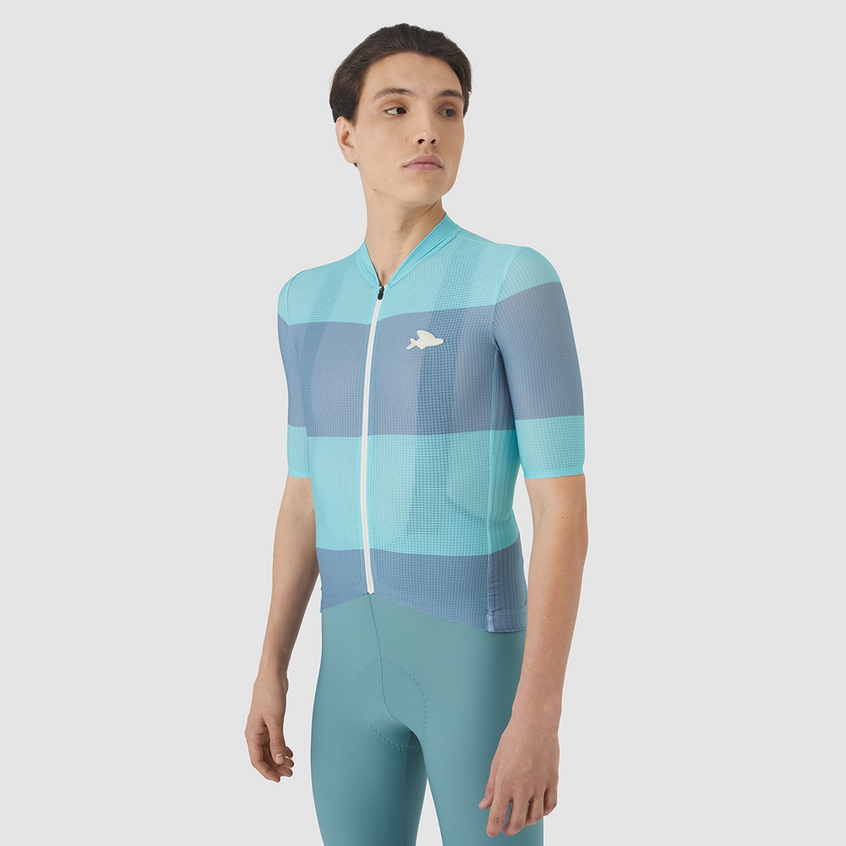 카페 드 사이클리스트(CAFE DU CYCLISTE) 엔젤린 레이스 반팔 져지 리비에라블루 딥워터 남성