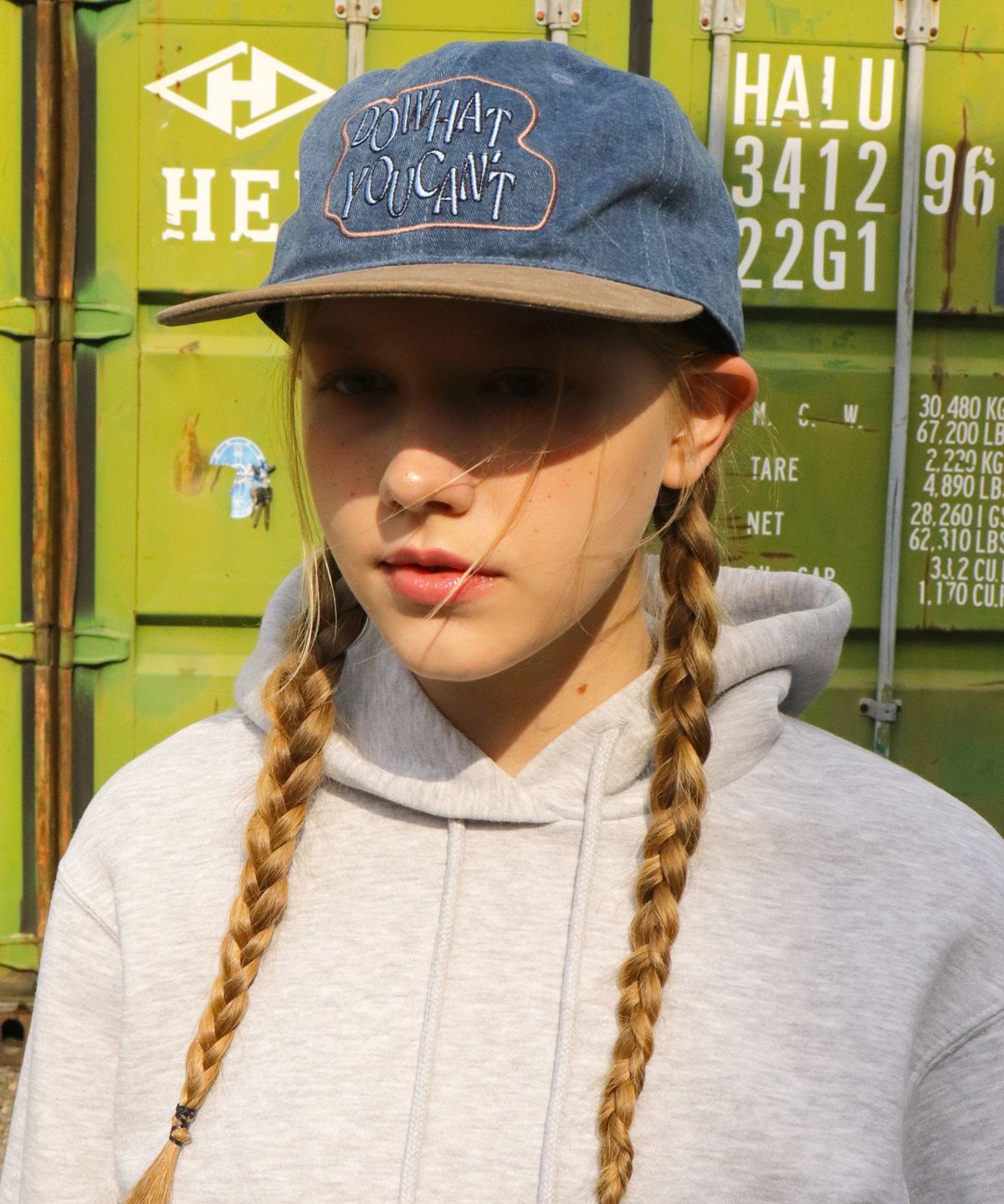 슬리피슬립(SLEEPYSLIP) FLAT DO WHAT YOU CANT NAVY/BROWN CAP