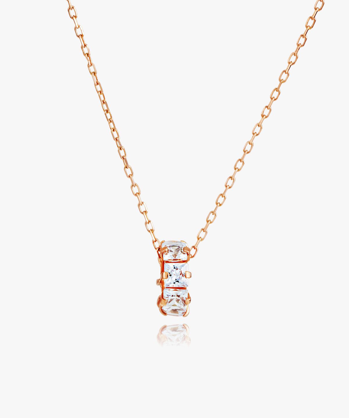엘렌쥬얼리(HELENE JEWELRY) 14K 샤이니 큐빅 링 목걸이