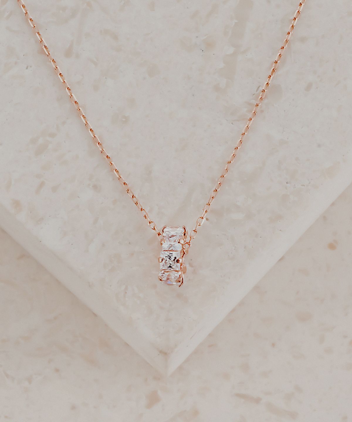 엘렌쥬얼리(HELENE JEWELRY) 14K 샤이니 큐빅 링 목걸이