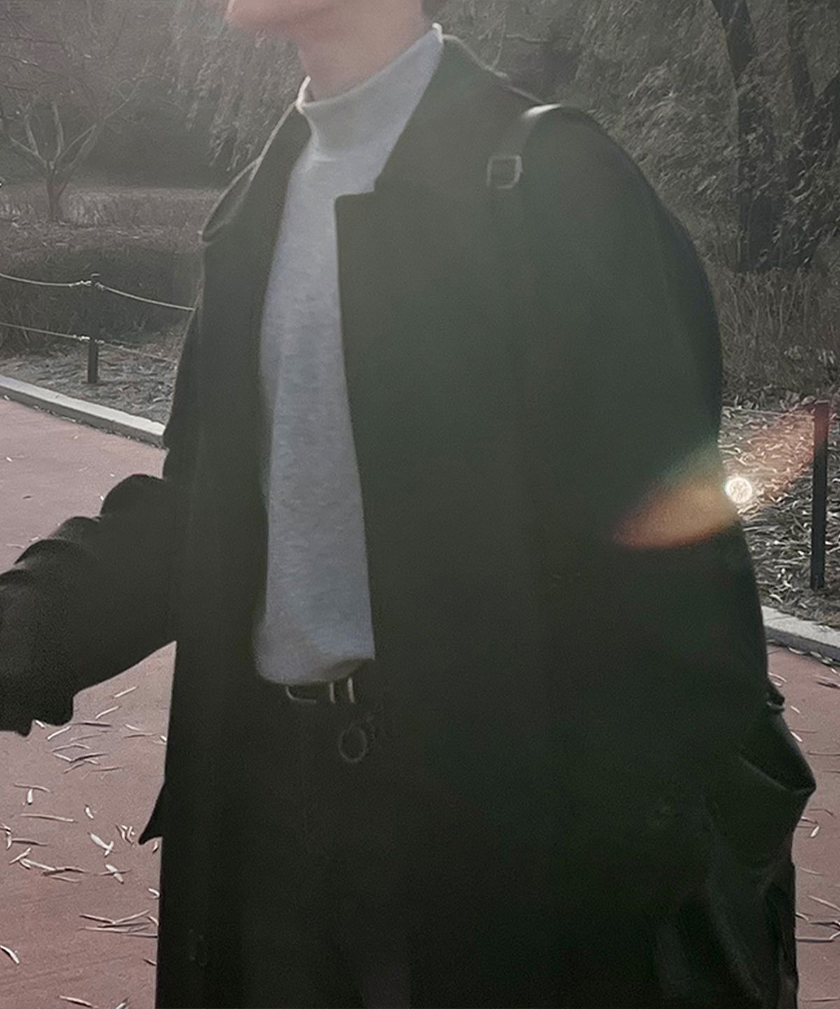 폴리그램(POLYGRAM) [2PACK] 리브드 세미 크롭 롱슬리브 3-TYPE