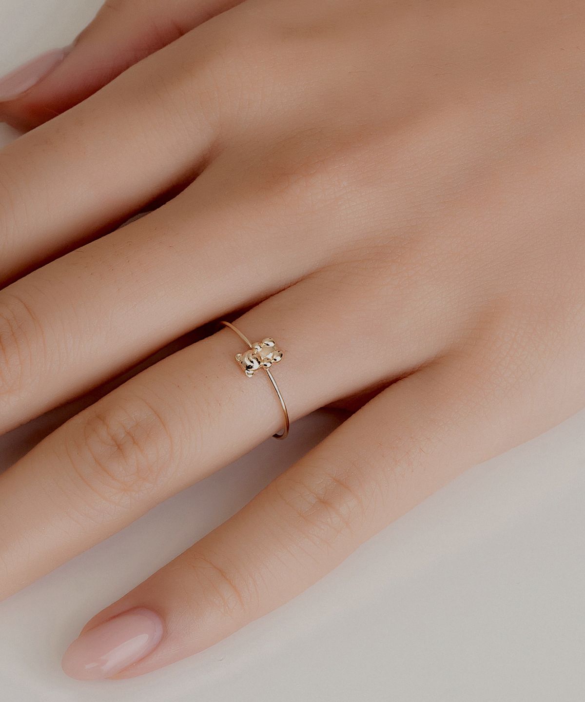 엘렌쥬얼리(HELENE JEWELRY) 14K 스몰 베어 미스 링  반지