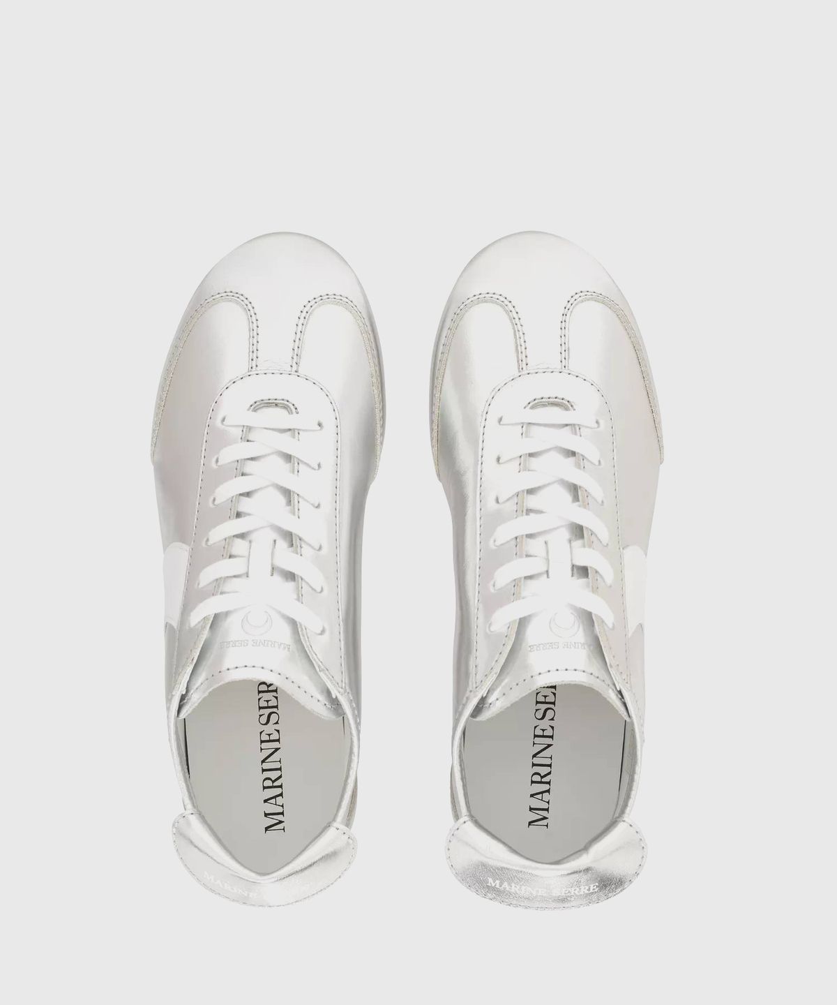 마린 세르(MARINE SERRE) (M) 맨즈 메탈릭 레더 MS 아스트라 실버 METALLIC LEATHER MS ASTRA MT10 SILVER