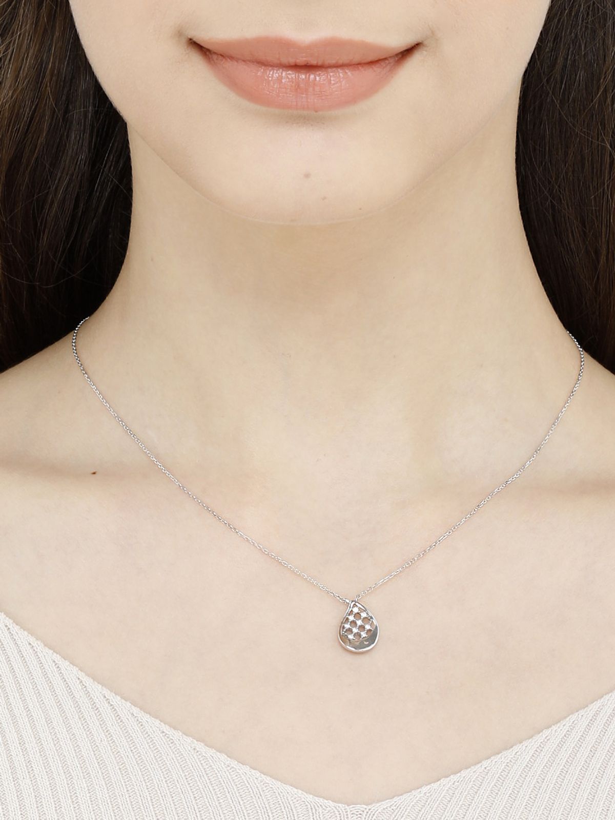 가이거주얼리(GEIGERJEWELRY) 물방울 실버 목걸이 GISVNN001