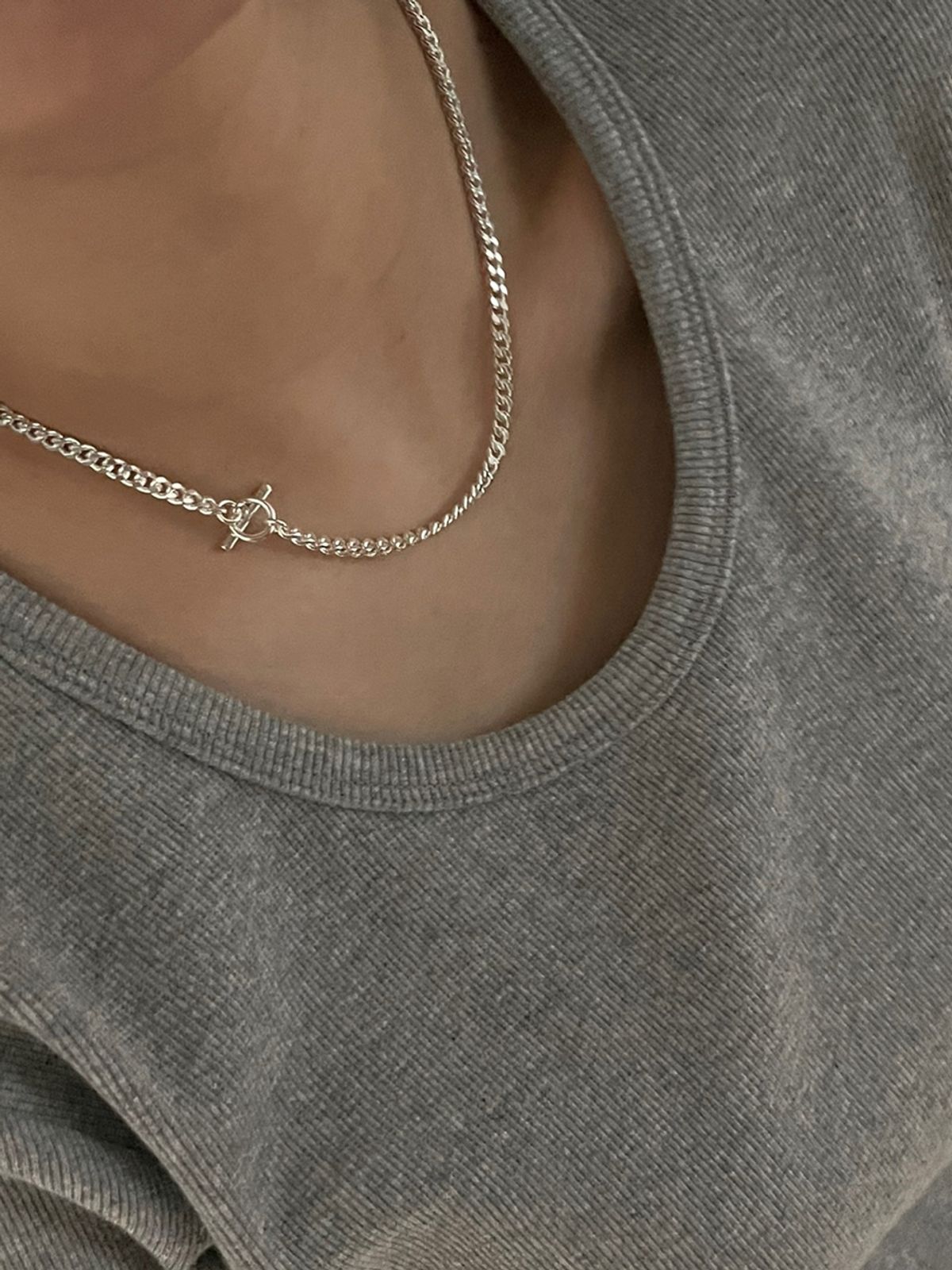 레트로핑거(RETROFINGER) silver925 Bold Toggle Chain #SN412