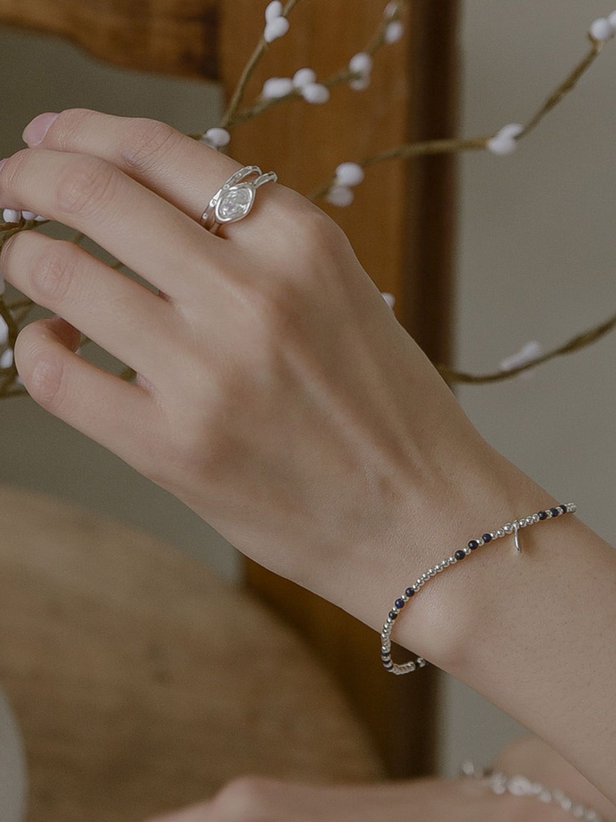레트로핑거(RETROFINGER) silver925 Lapis Band #SB380