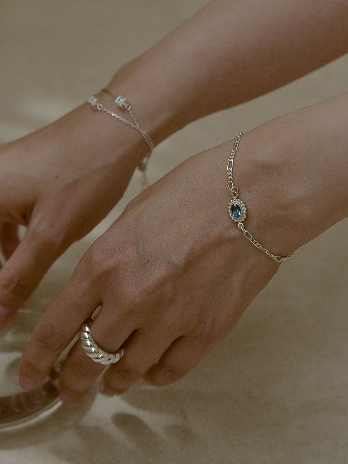 레트로핑거(RETROFINGER) silver925 Blossom (Birthstone Custom) #SB375
