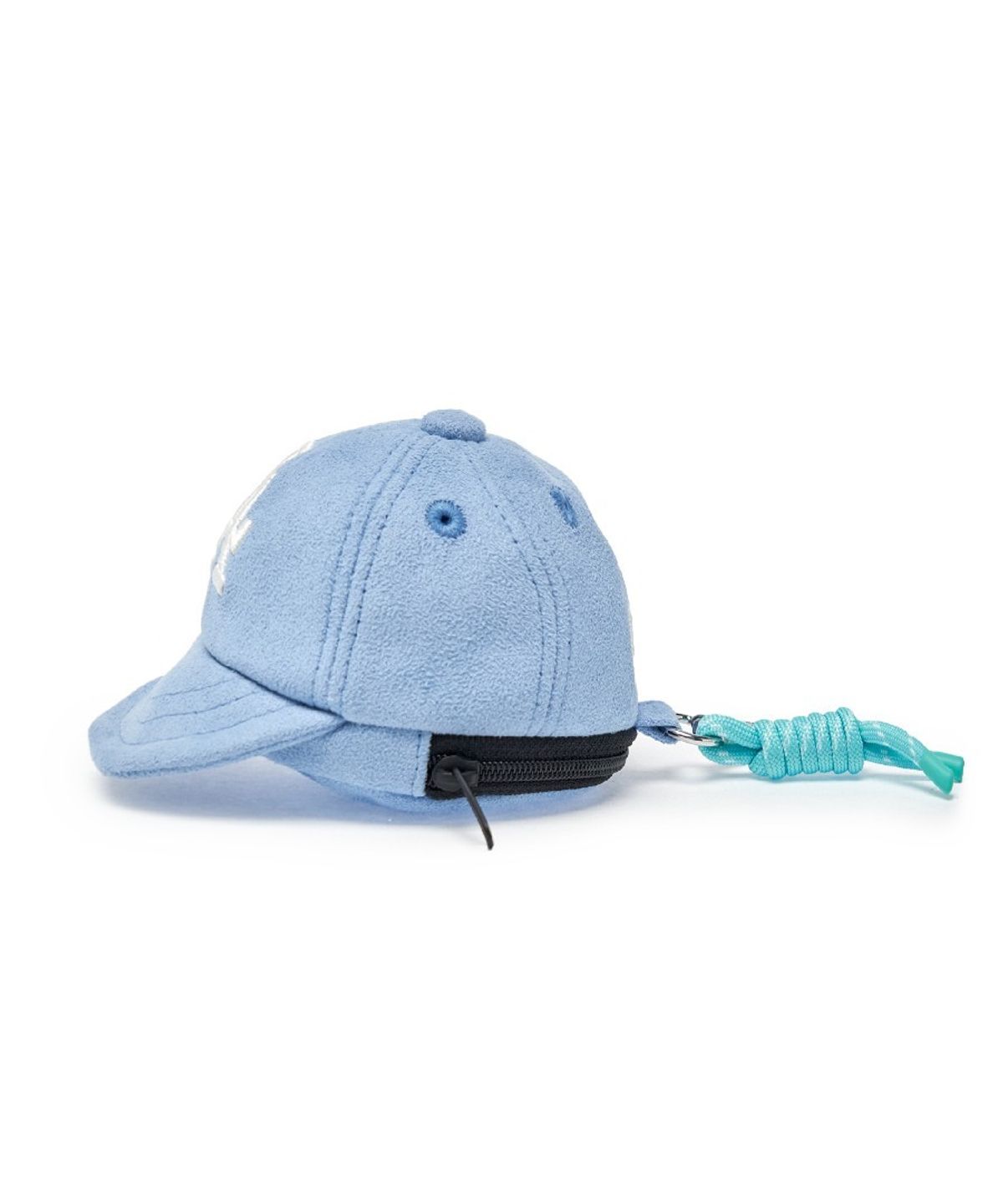 엠엘비(MLB) 베이직 스웨이드 볼캡 파우치 키링 LA (L.Blue)