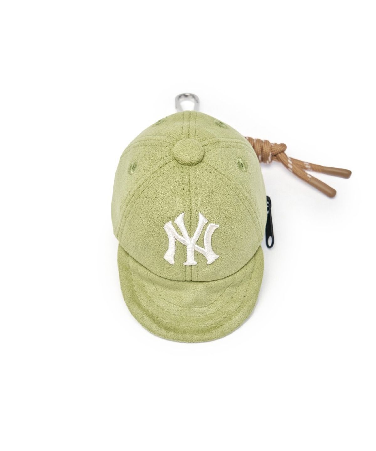 엠엘비(MLB) 베이직 스웨이드 볼캡 파우치 키링 NY (L.Green)