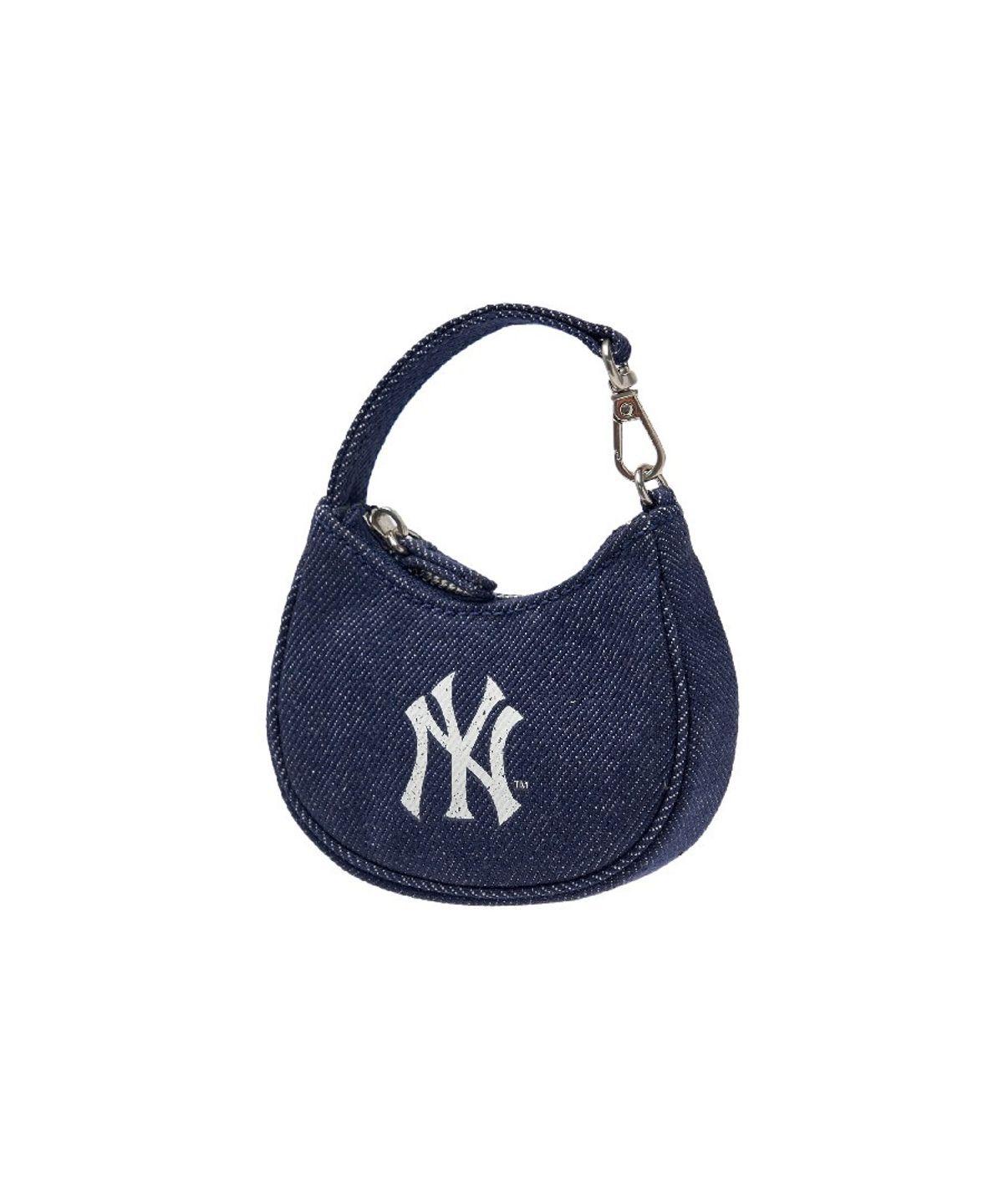 엠엘비(MLB) 베이직 데님 미니백 키링 NY (Navy)