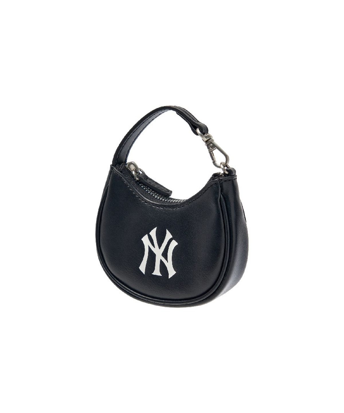 엠엘비(MLB) 베이직 엠보 로고 미니백 키링 NY (Black)