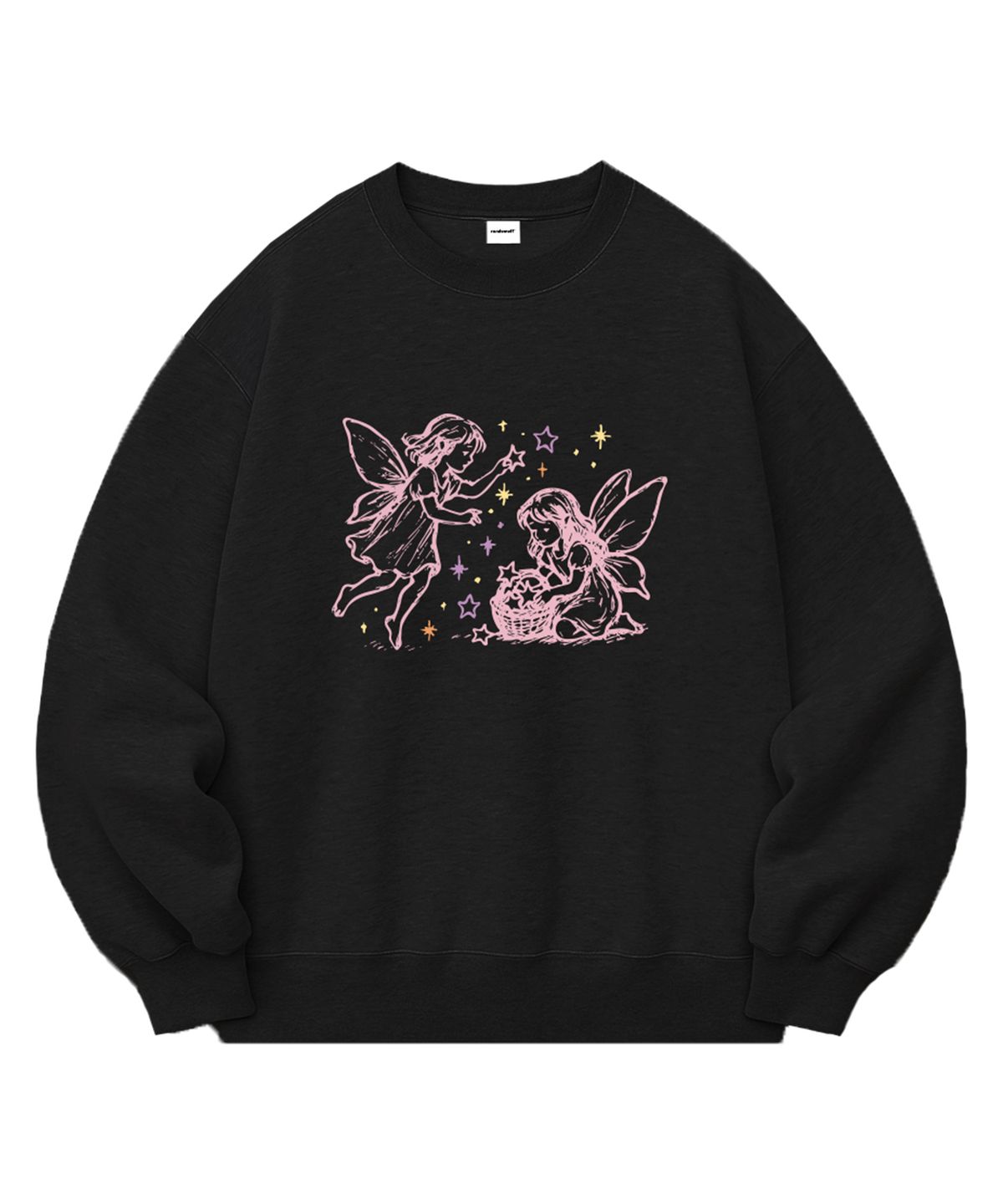 랜덤오프(RANDOMOFF) [기모선택] STAR FAIRY DUO SEMI OVER FIT SWEATSHIRT (2color)