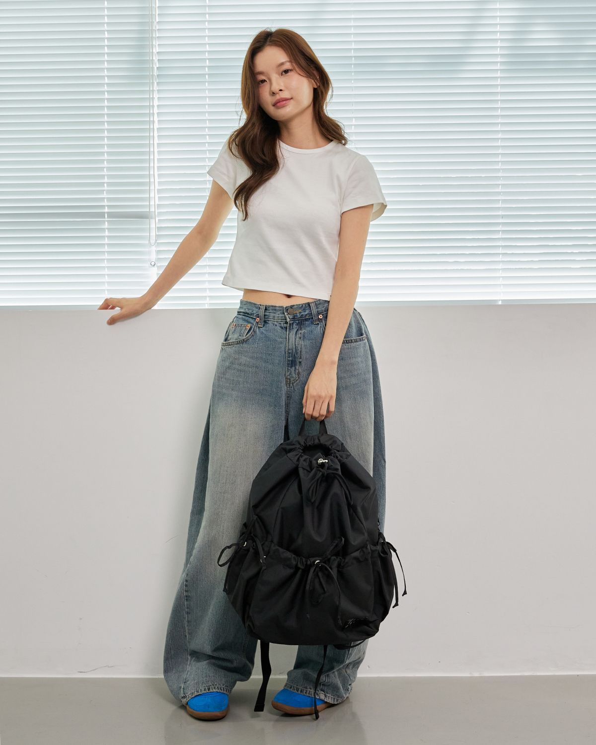 프로젝트 1907(PROJECT1907) [PLASTIC] String Back Pack (Black)