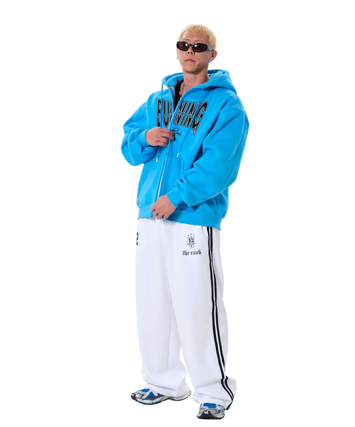 더랭크(THERANK) DIVISION TEAMCODE TRACK PANTS [WHITE]