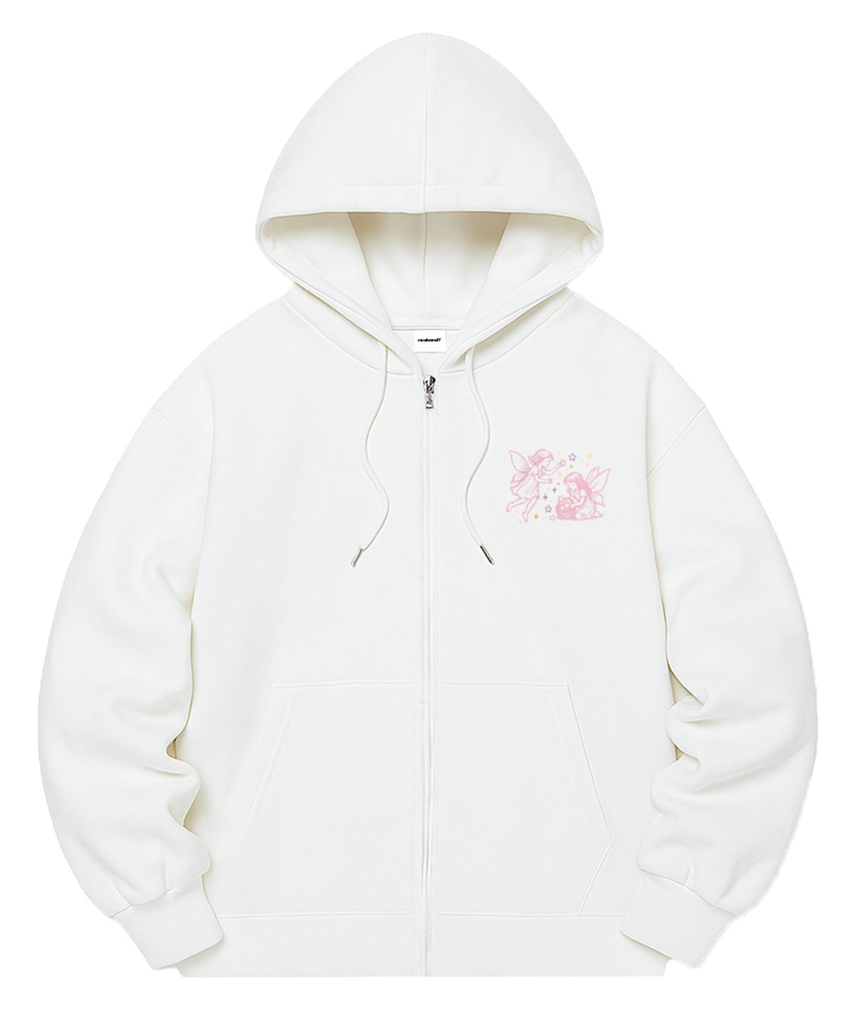 랜덤오프(RANDOMOFF) [기모선택] STAR FAIRY DUO MINI SEMI OVER FIT ZIP-UP (3color)