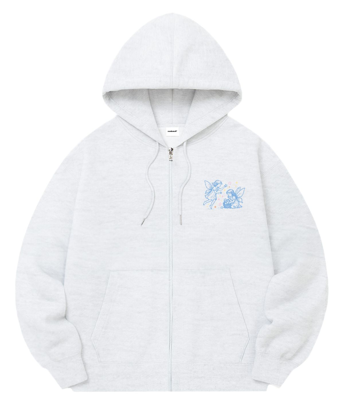 랜덤오프(RANDOMOFF) [기모선택] STAR FAIRY DUO MINI SEMI OVER FIT ZIP-UP (3color)