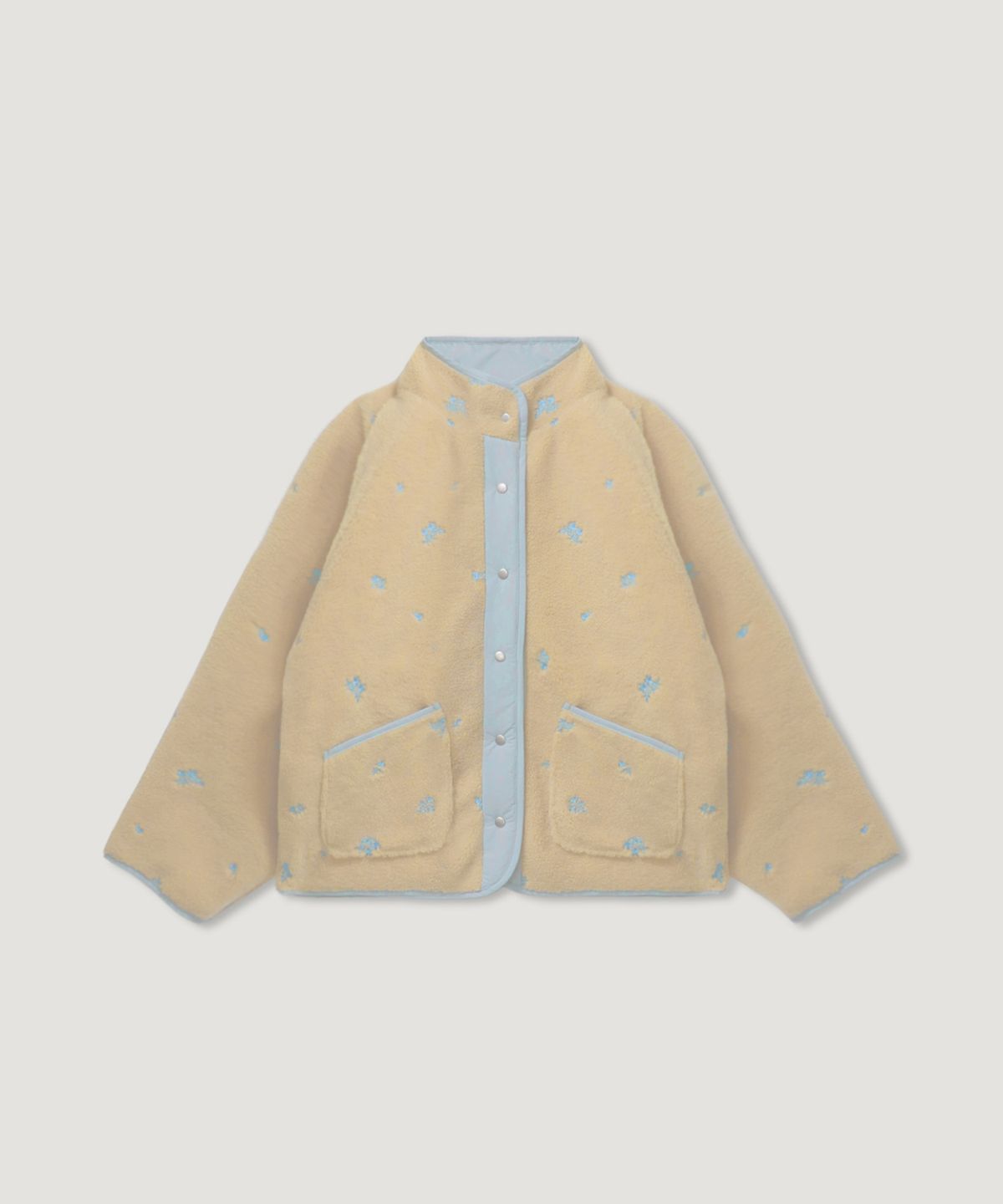 디애니(THE ANY) Floral Fleece Jumper