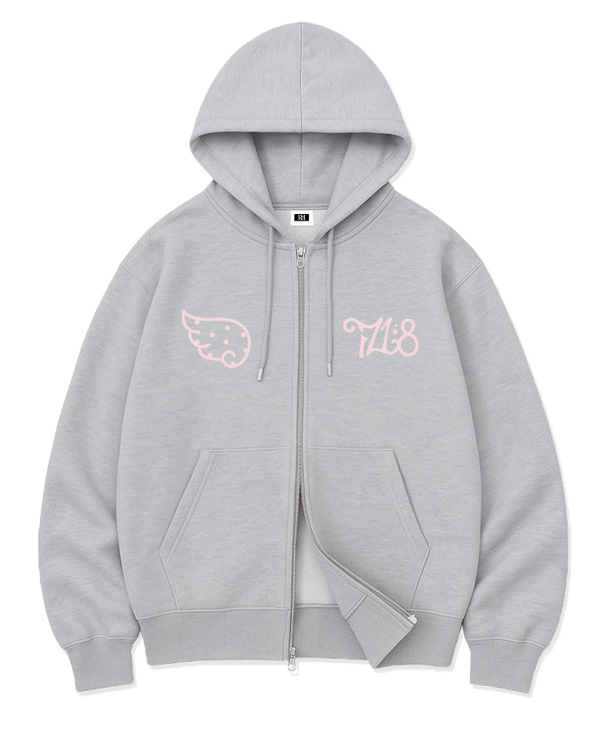 랜덤오프(RANDOMOFF) 718 WING POINT OVER FIT 2-WAY ZIP-UP (2color)