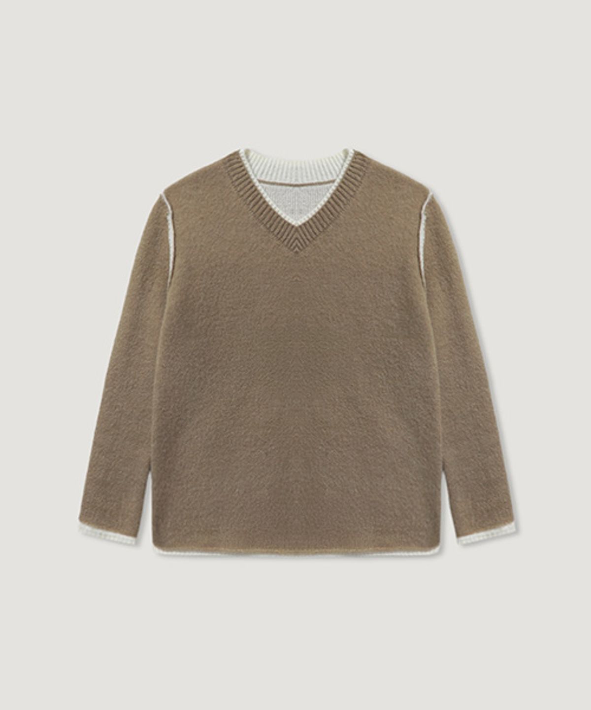 디애니(THE ANY) Even Layered V-neck Knit