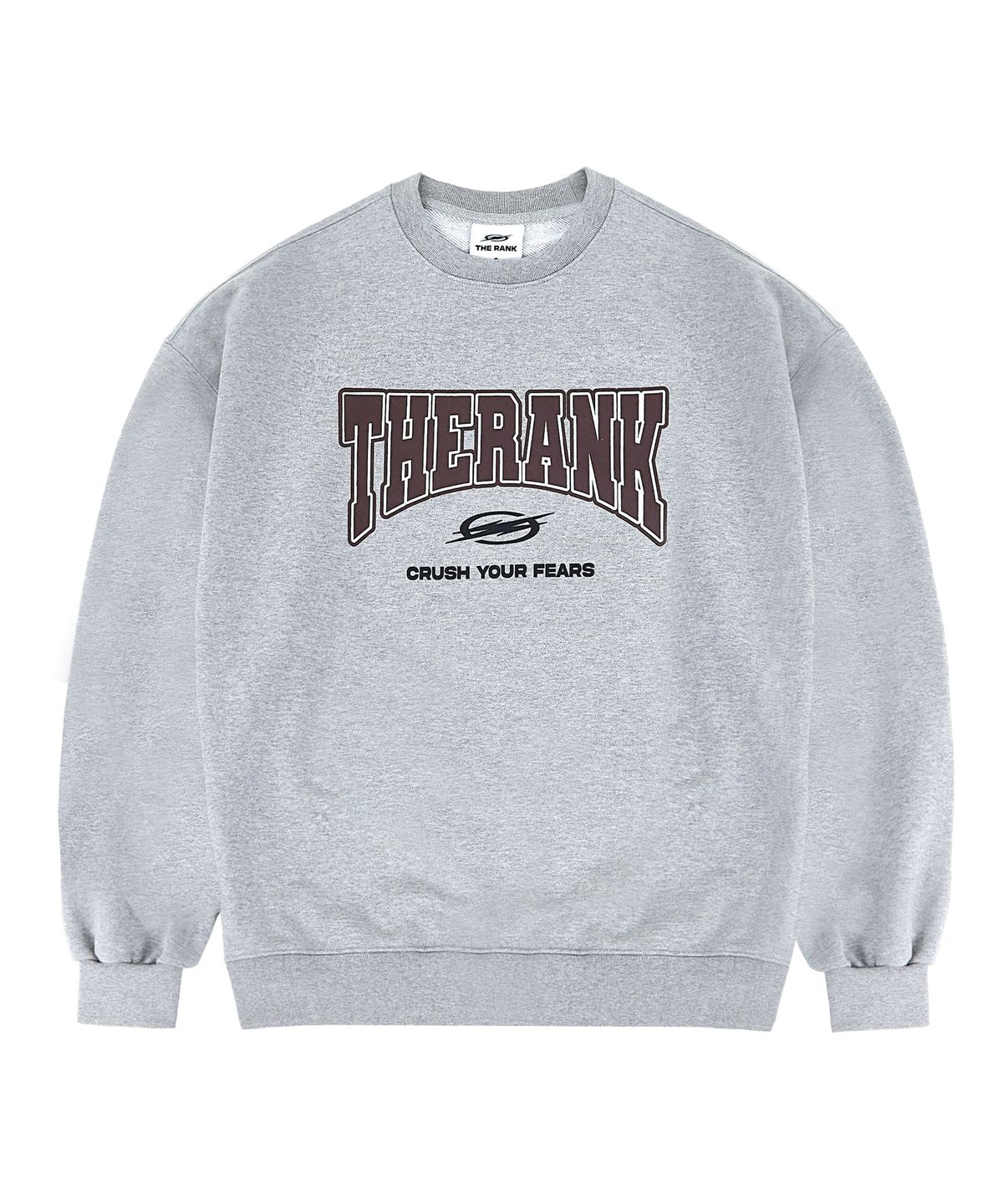 더랭크(THERANK) FEARS HEAVYWEIGHT SWEATSHIRT[MELANGE GREY]