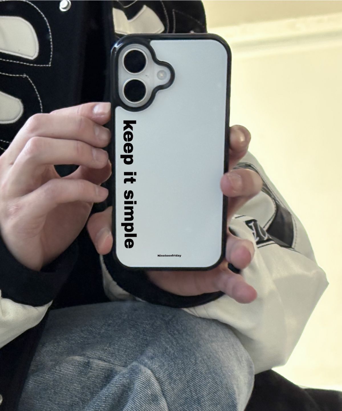 나인틴프라이데이(nineteenfriday) [MagSafe] Simple Lettering 맥세이프 에폭시 범퍼 케이스