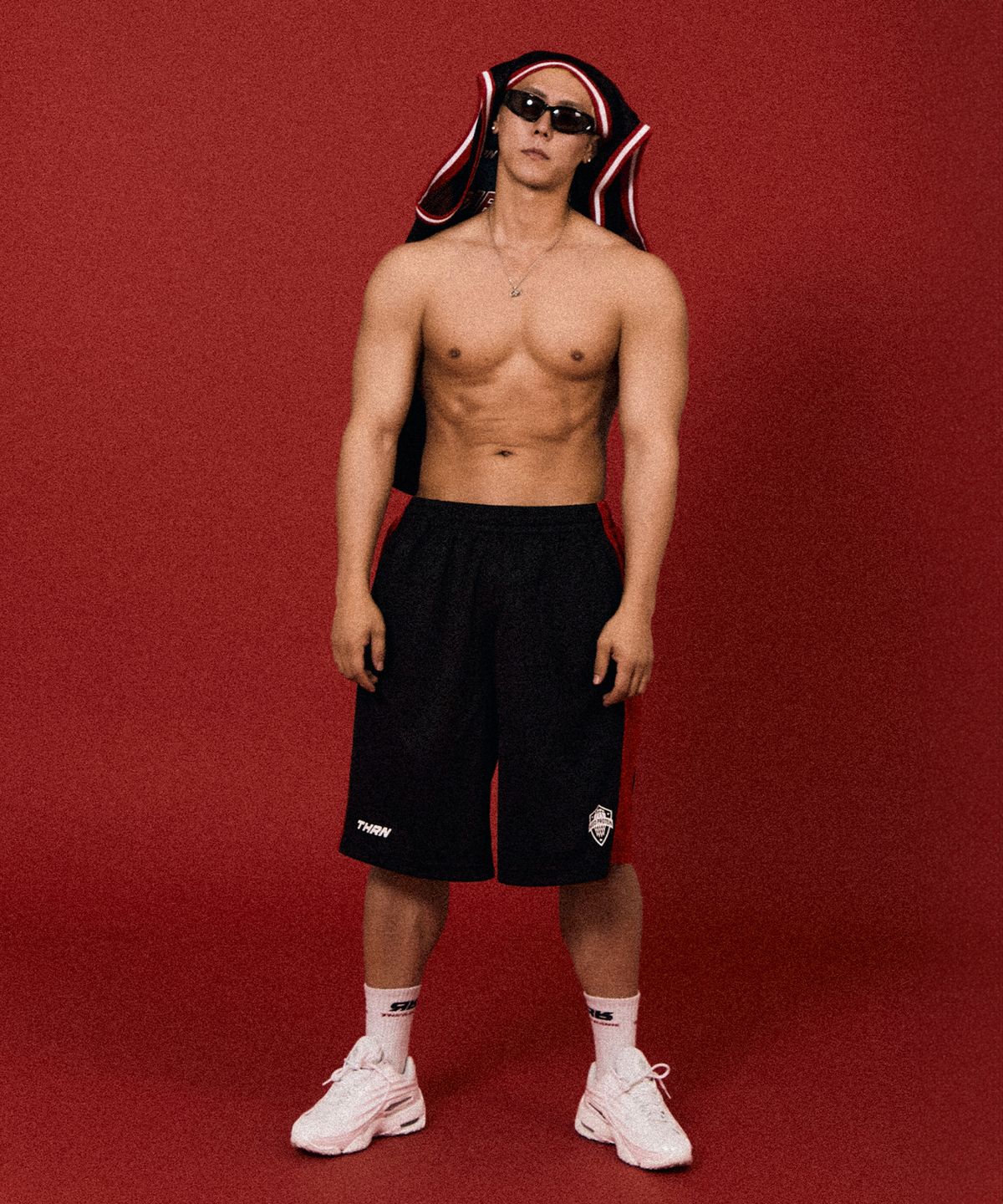 더랭크(THERANK) FORCEFIELD AIRBASE MESH SHORTS [BLACK]